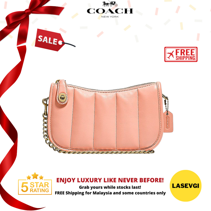 COACH Swinger 20 With Quilting-Candy Pink