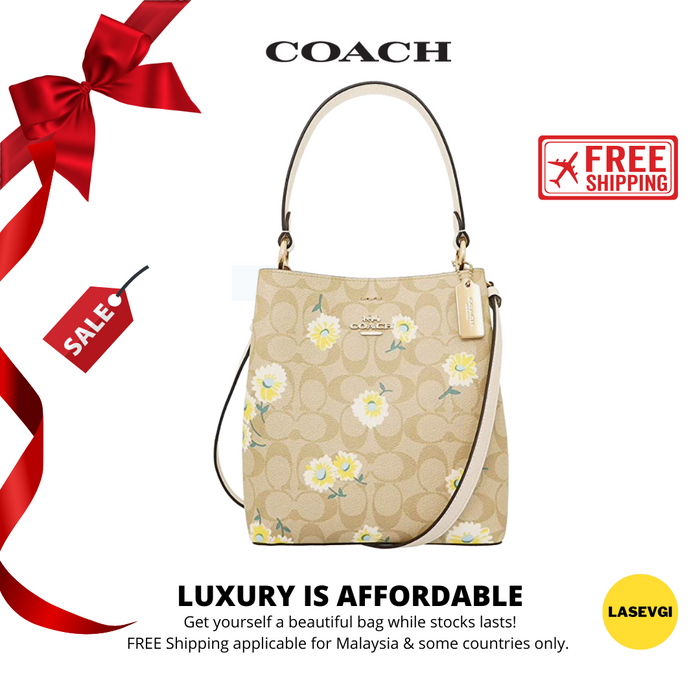 COACH Small Town Bucket Bag With Daisy Print