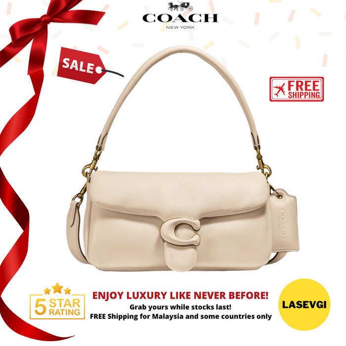 COACH Pillow Tabby Shoulder Bag 26 in Ivory