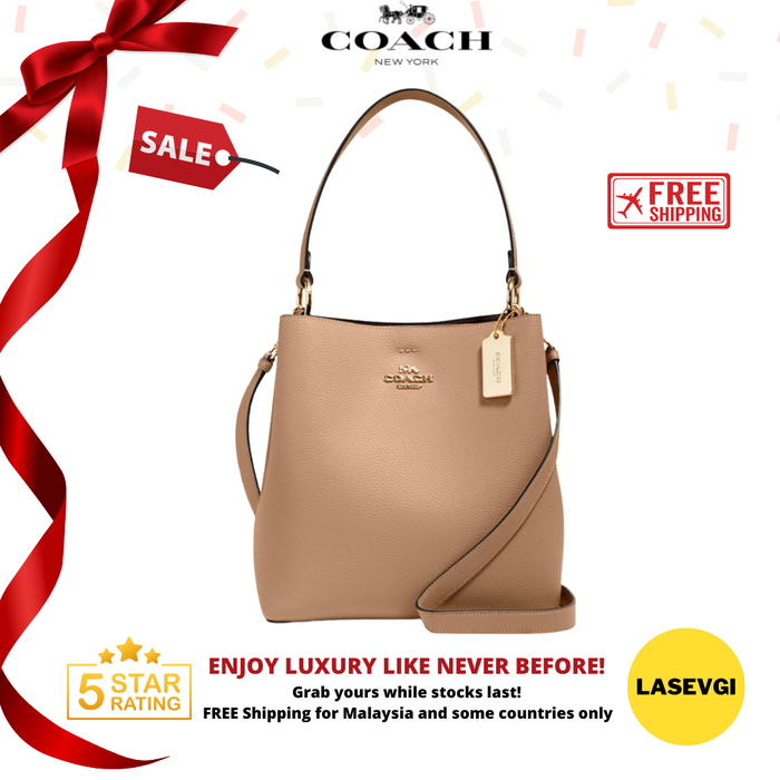 COACH Town Bucket Bag in Taupe