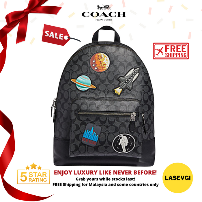 Coach sales space backpack