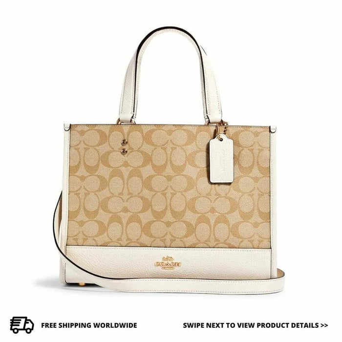 COACH Dempsey Caryall in Signature Canvas - Khaki/White - Style No : 1955