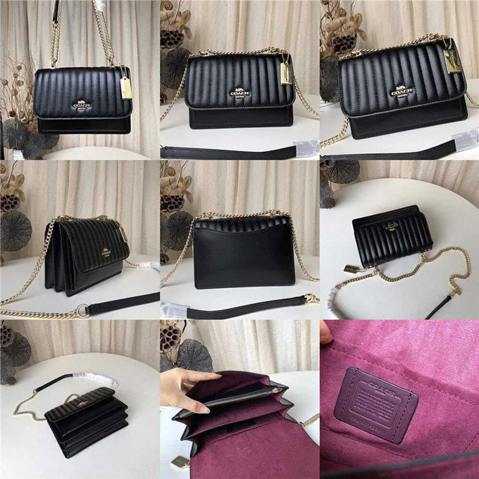 Coach klare crossbody with linear quilting black hotsell