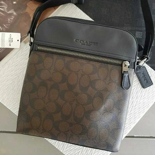 Coach flight top bag mahogany