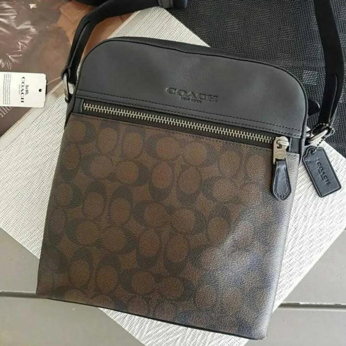 COACH Houston Flight Bag in Signature Canvas - Brown - Style No: F73336