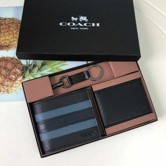 Coach wallet 2025 men blue