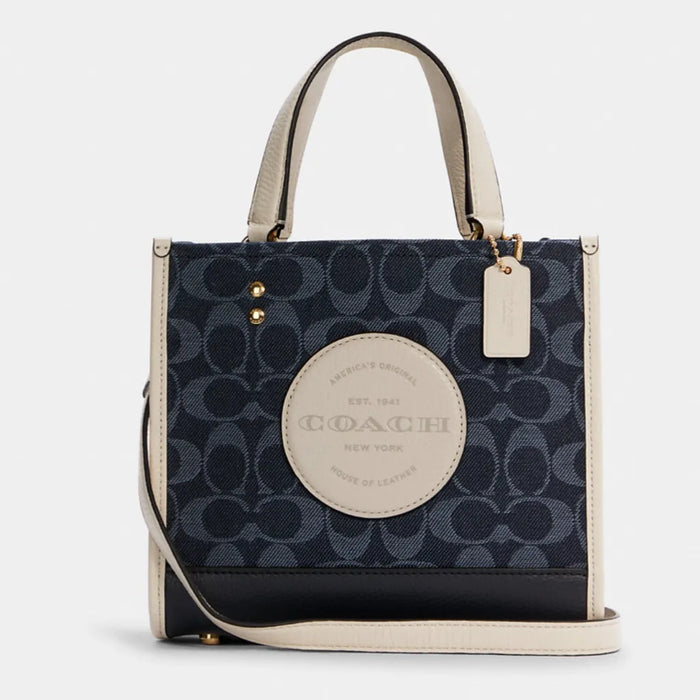 COACH Dempsey Tote 22 In Signature Jacquard With Coach Patch
