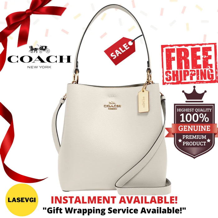 COACH Town Bucket Bag White www.lasevgi