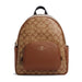 COACH Court Backpack In Signature Canvas - Brown Saddle - www.lasevgi.com
