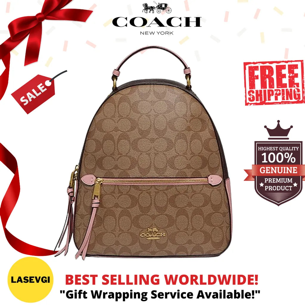 Pink coach backpack online purse