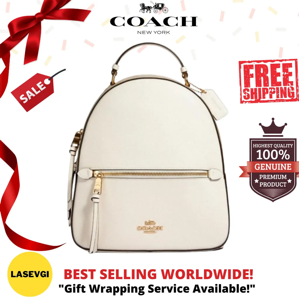 COACH Jordyn Backpack in Signature Canvas White www.lasevgi