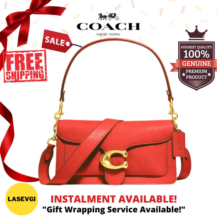 COACH Tabby Shoulder Bag 26 in Red Apple