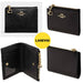 COACH Snap Card Wallet Crossgrain Leather in Black - www.lasevgi.com