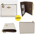 COACH Snap Card Wallet Crossgrain Leather in Chalk White - www.lasevgi.com