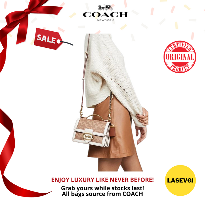 Riley top handle 2025 22 in signature canvas