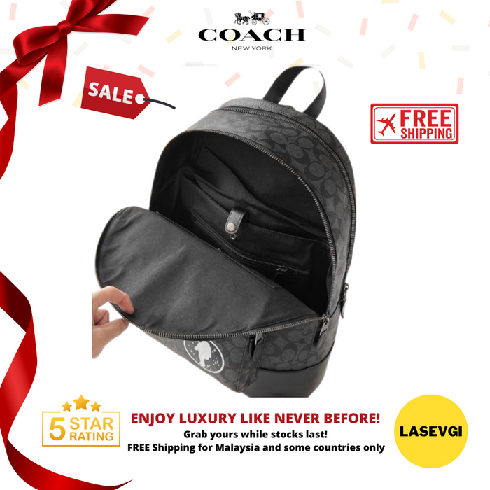 Coach west slim backpack shop