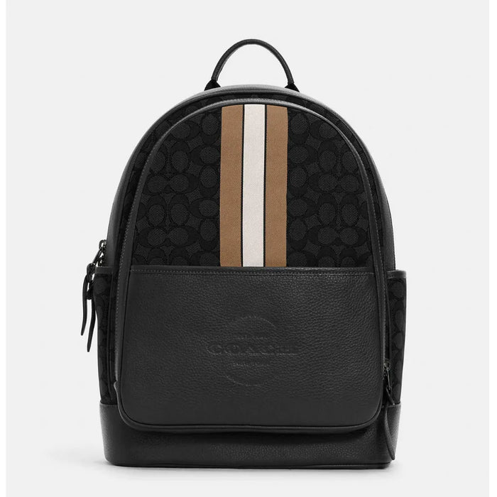 Campus backpack in signature canvas with whipstitch deals
