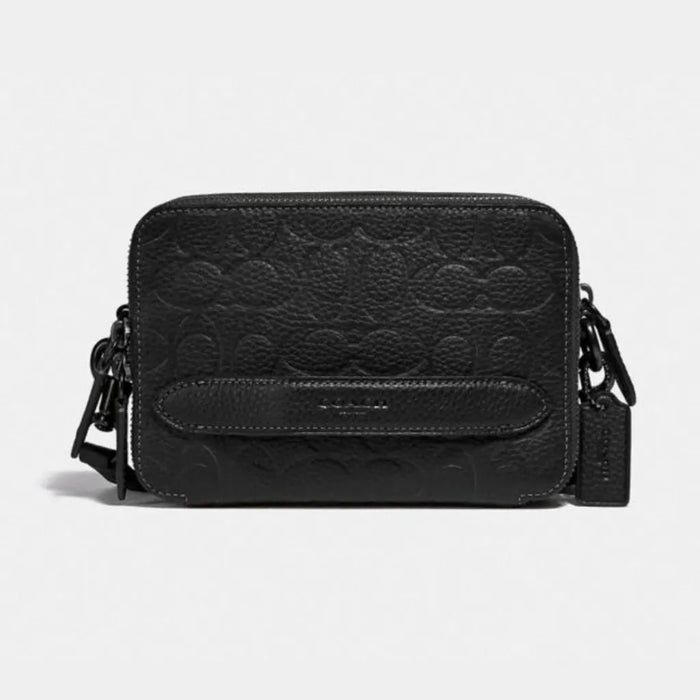 COACH Charter Crossbody in Signature Leather in black