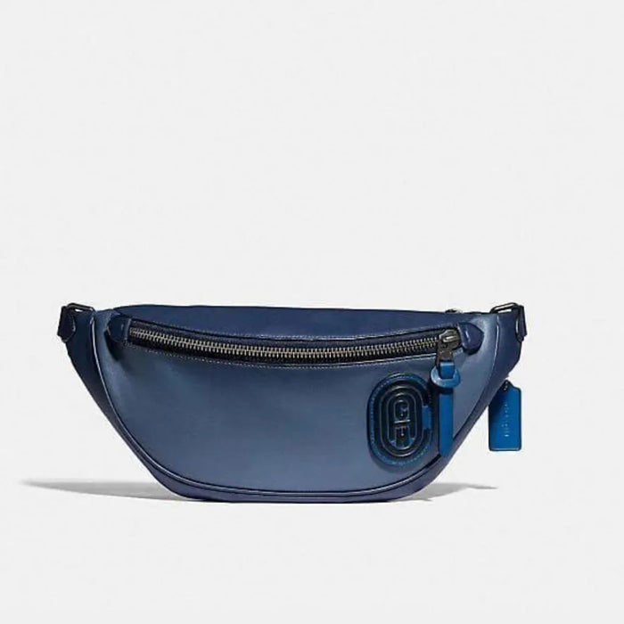 Coach Rivington Belt Bag In Colorblock With Coach Patch In Blue Multi