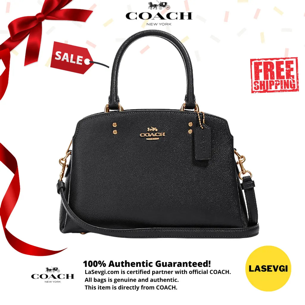 Coach mini lillie online carryall black