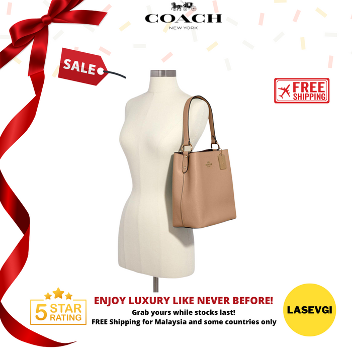 COACH Town Bucket Bag in Taupe