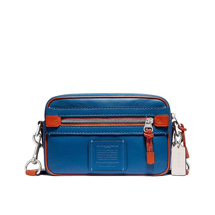 COACH Academy Crossbody With Varsity Zipper-Pacific