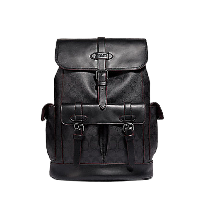 COACH Hudson Backpack In Signature Canvas -Black F50044