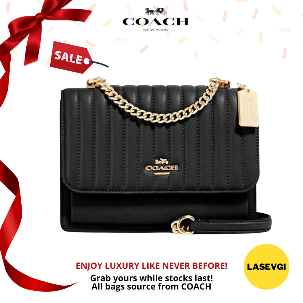 Coach klare crossbody online with linear quilting black