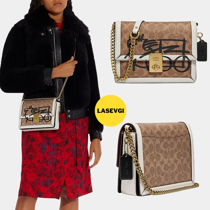 COACH Hutton Shoulder Bag In Signature Canvas With Abstract Horse And www.lasevgi