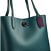 COACH Willow Tote With Signature Canvas Interior Forest-Green C0690 - www.lasevgi.com