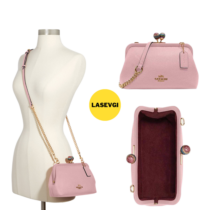 COACH Nora Kisslock Crossbody Pink www.lasevgi