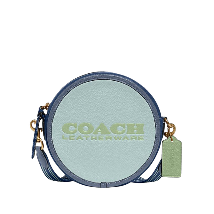 COACH Kia Circle Bag In Colorblock-Blue