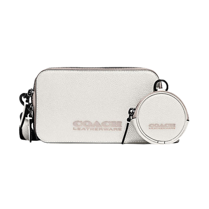 COACH Charter Slim Crossbody With Coach Badge-Chalk/White