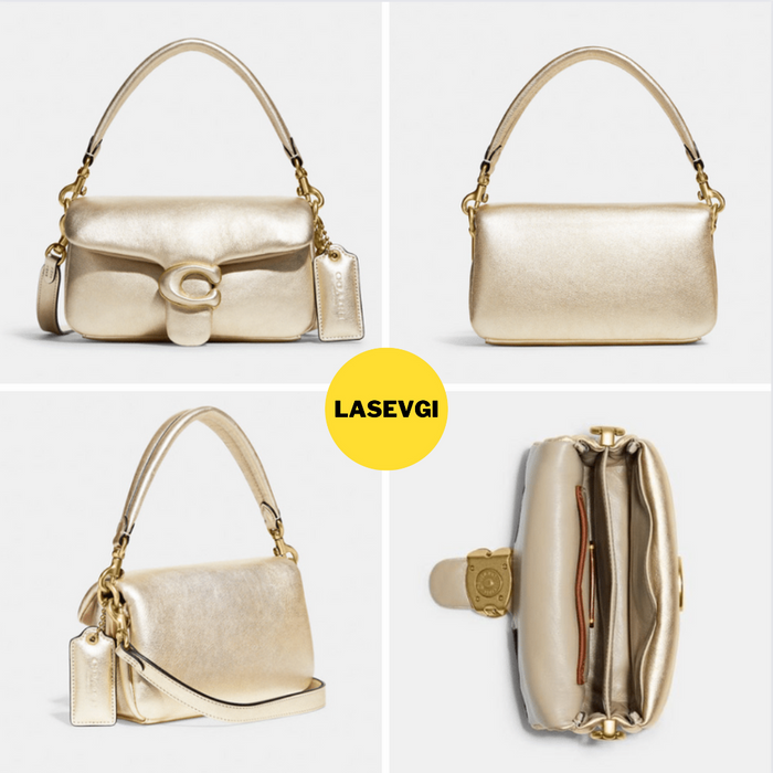 COACH Pillow Tabby Shoulder Bag 18 Metallic Gold www.lasevgi